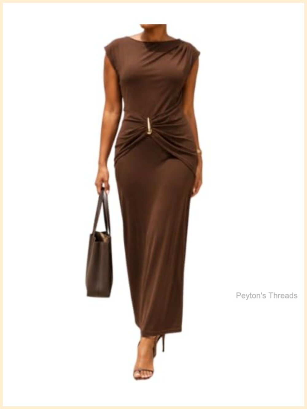 Women's Knit Ruched Bodycon Cocktail Dress Boat Neck Cap Sleeve
